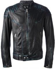 efunkouterwear Men's Lamb Nappa Rub Off Leather Jacket X-Small
