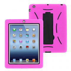 KIQ (TM) Black/Hot pink Heavy Duty 2-in-1 Silicone Pla …